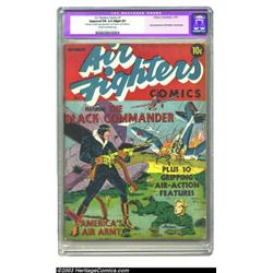 Air Fighters Comics #1 (Hillman Fall, 1941) CGC Apparent FN 6.0 Slight (P) Cream to off-white pag...
