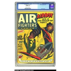 Air Fighters Comics V1#11 (Hillman Fall, 1943) CGC VF/NM 9.0 Off-white to white pages....