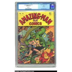 Amazing-Man Comics #22 Larson pedigree (Centaur, 1941) CGC VF/NM 9.0 White pages....