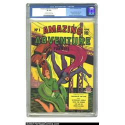 Amazing Adventure Funnies #1 (Centaur, 1940) CGC VF 8.0 Off-white to white pages....
