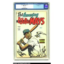 The Amazing Willie Mays #nn File Copy (Famous Funnies, 1954) CGC NM- 9.2 Off-white pages....