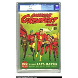 America's Greatest Comics #1 Rockford pedigree (Fawcett, 1941) VF+ 8.5 Off-white pages....