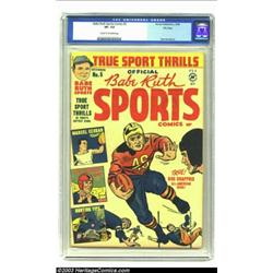 Babe Ruth Sports Comics #5 File Copy (Harvey, 1949) CGC VF- 7.5 Cream to off-white pages....