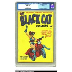 Black Cat #1 File Copy (Harvey, 1946) CGC VF/NM 9.0 Off-white pages. After a five year run in <B>...