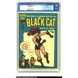 Black Cat #5 File Copy (Harvey, 1947) CGC VF/NM 9.0 Light tan to off-white pages....