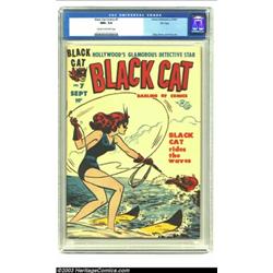 Black Cat #7 File Copy (Harvey, 1947) CGC NM+ 9.6 Cream to off-white pages....
