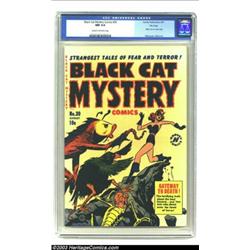Black Cat Mystery #30 File Copy (Harvey, 1951) CGC NM 9.4 Cream to off-white pages....