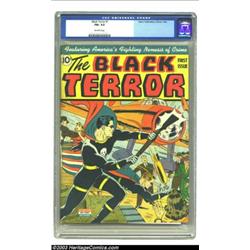 The Black Terror, #1 (Nedor Publications, 1942) CGC FN+ 6.5 Off-white pages. From the pages of <B...