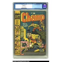 Champ Comics #19 (Harvey, 1942) CGC VG+ 4.5 Cream to off-white pages. This Gerber "scarce" issue...