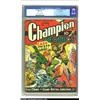 Image 1 : Champion Comics #8 File Copy (Harvey, 1940) CGC FN+ 6.5 Cream to off-white pages....