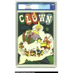 Clown Comics #1 File Copy (Harvey, 1945) CGC VF/NM 9.0 Cream to off-white pages....