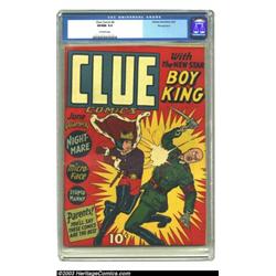 Clue Comics #4 Pennsylvania pedigree (Hillman Fall, 1943) CGC VF/NM 9.0 Off-white pages....