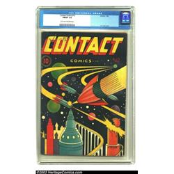 Contact Comics #12 (Aviation Press, 1946) CGC FN/VF 7.0 Light tan to off-white pages. The brillia...