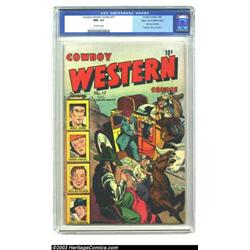 Cowboy Western #17 Mile High pedigree (Charlton, 1948) CGC NM- 9.2 Off-white pages. This is actua...