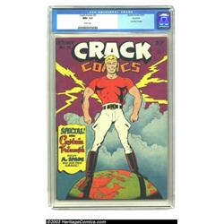Crack Comics #31 Rockford pedigree (Quality, 1943) CGC NM+ 9.6 White pages....