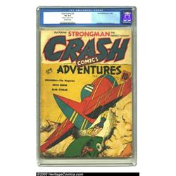 Crash Comics #2 (Tem Publishing Co., 1940) CGC VG 4.0 Off-white pages. This is one of the more ob...