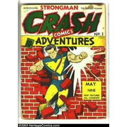 Crash Comics Group of #1 and #3 (Tem Publishing Co., 1940). Here's a pair of seldom-seen Golden A...