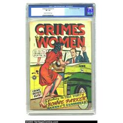 Crimes by Women #1 (Fox, 1948) CGC VF- 7.5 Cream to off-white pages....