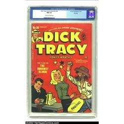 Dick Tracy #36 File Copy (Harvey, 1951) CGC NM 9.4 Cream to off-white pages....