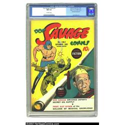 Doc Savage Comics #9 Mile High pedigree (Street &amp; Smith, 1942) CGC NM 9.4 Off-white pages....