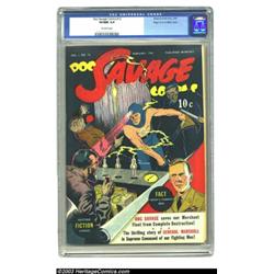 Doc Savage Comics #12 Mile High pedigree (Street &amp; Smith, 1943) CGC VF/NM 9.0 Off-white pages...