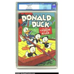 Four Color #108 Donald Duck in "Terror of the River" (Dell, 1946) CGC NM 9.4 Off-white to white p...