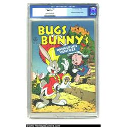 Four Color #123 Bugs Bunny's Dangerous Venture (Dell, 1946) CGC NM- 9.2 Off-white to white pages....
