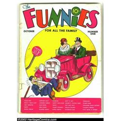 Funnies #1 (Dell, 1936) Condition: GD/VG. Arriving the same year as Dell's first comic book, this...
