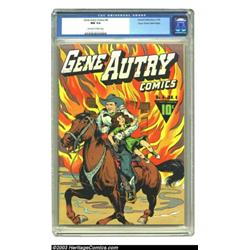 Gene Autry Comics #4 Mile High pedigree (Fawcett, 1943) CGC NM 9.4 Off-white to white pages. This...