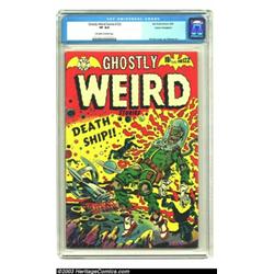 Ghostly Weird Stories #122 Cosmic Aeroplane pedigree (Star, 1954) CGC VF 8.0 Off-white to white p...
