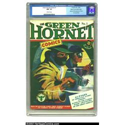 Green Hornet Comics #1 Mile High pedigree (Harvey, 1940) CGC NM- 9.2 Off-white pages....