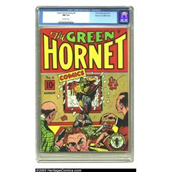 Green Hornet Comics #6 Mile High pedigree (Harvey, 1941) CGC NM 9.4 Off-white pages....