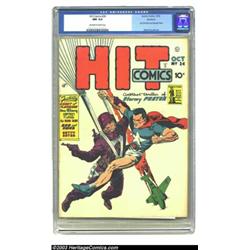 Hit Comics #24 Rockford pedigree (Quality, 1942) CGC NM 9.4 Off-white to white pages....