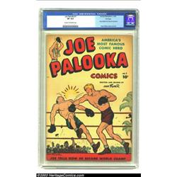 Joe Palooka Comics #1 File Copy (Harvey, 1945) CGC VF 8.0 Cream to off-white pages....