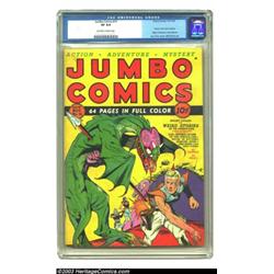 Jumbo Comics #10 (Fiction House, 1939) CGC VF 8.0 Off-white to white pages....