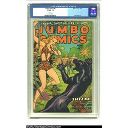 Jumbo Comics #80 (Fiction House, 1945) CGC VF/NM 9.0 Off-white pages....