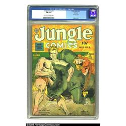 Jungle Comics #4 Rockford pedigree (Fiction House, 1940) CGC FN+ 6.5 Light tan to off-white pages...