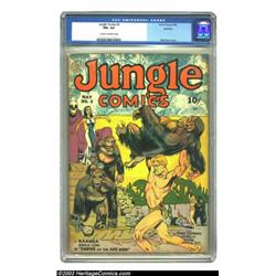 Jungle Comics #5 Rockford pedigree (Fiction House, 1940) CGC FN+ 6.5 Cream to off-white pages....