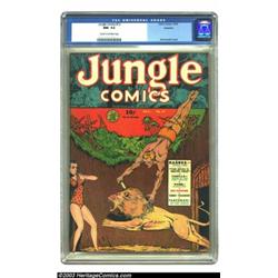 Jungle Comics #12 Rockford pedigree (Fiction House, 1940) CGC NM- 9.2 Cream to off-white pages....