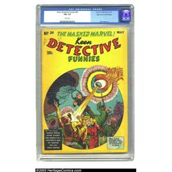 Keen Detective Funnies #20 Mile High pedigree (Centaur, 1940) CGC FN+ 6.5 White pages....