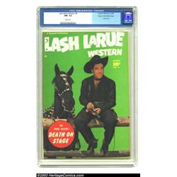 Lash Larue Western #4 Mile High pedigree (Fawcett, 1950) CGC NM- 9.2 White pages....