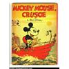 Image 2 : Mickey Mouse, Crusoe Paperback Storybook (Whitman, 1936) Condition: VF Cream pages....