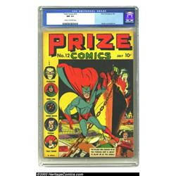 Prize Comics #12 (Prize, 1941) CGC NM 9.4 Cream to off-white pages....