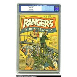 Rangers Comics #1 (Fiction House, 1941) CGC GD/VG 3.0 Slightly brittle pages....