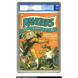 Rangers Comics #11 Rockford pedigree (Fiction House, 1943) CGC NM 9.4 Off-white to white pages....