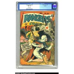 Rangers Comics #20 Rockford pedigree (Fiction House, 1944) CGC NM- 9.2 Off-white pages. This near...