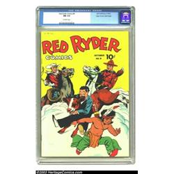Red Ryder Comics #9 Mile High pedigree (Dell, 1942) CGC NM 9.4 Off-white pages. This comic book f...