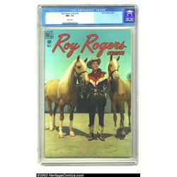 Roy Rogers Comics #5 (Dell, 1948) CGC NM+ 9.6 White pages. Roy and Trigger are stylin' fore and a...