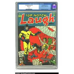 Top-Notch Comics #30 Mile High pedigree (MLJ, 1942) CGC NM- 9.2 White pages....