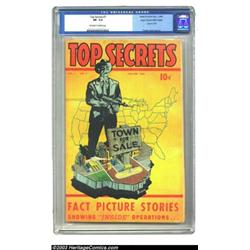 Top Secrets #7 Mile High pedigree (Street &amp; Smith, 1949) CGC VF- 7.5 Off-white to white pages...